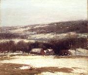 Alexander Theobald Van Laer Winter Landscape oil painting artist